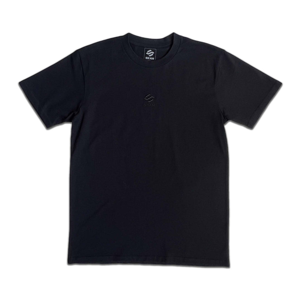 SIX AM Embroidered Tee - Black Edition