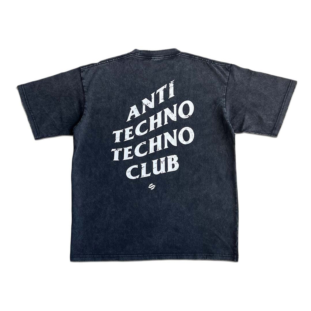Anti Techno Techno Club Distressed Tee