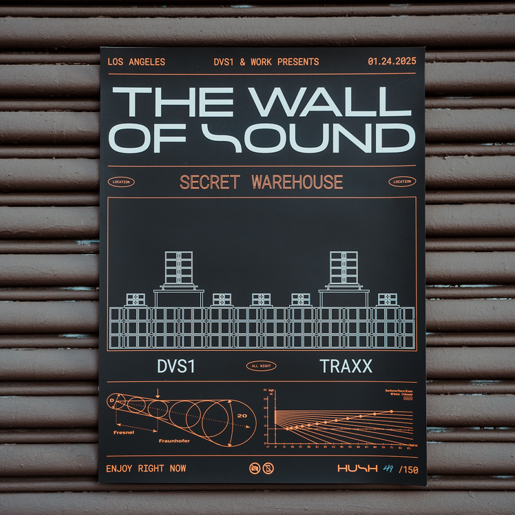 DVS1 x Work Presents: The Wall of Sound 2025 Poster (Limited Edition)