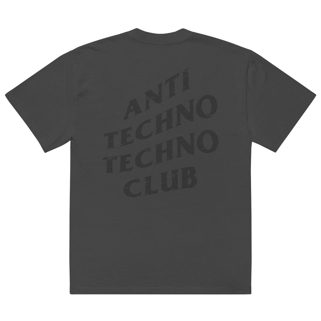 Anti Techno Techno Club Heavy Tee (Faded Black)