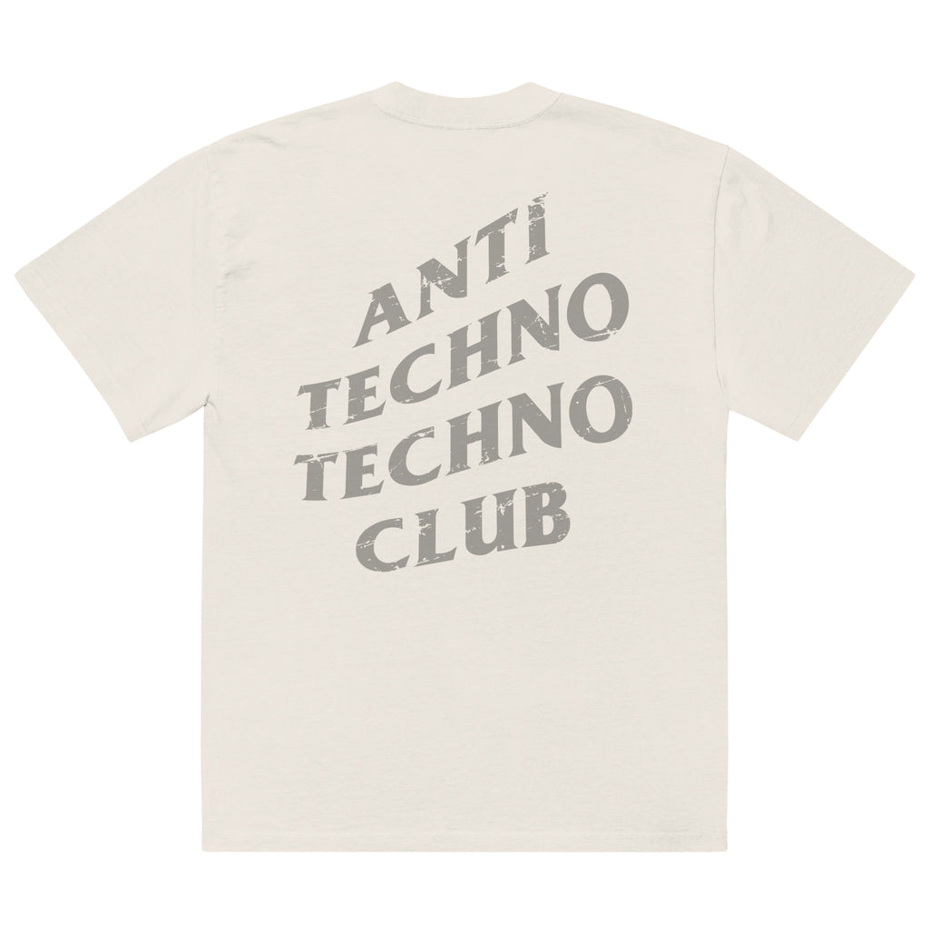 Anti Techno Techno Club Heavy Tee (Faded Bone)